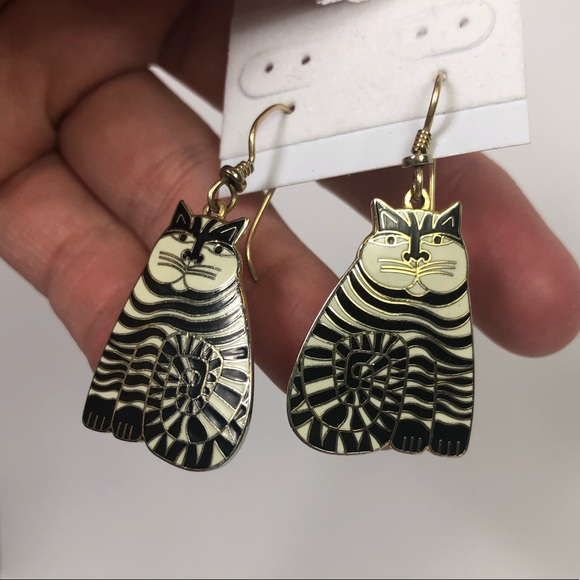 Laurel Burch Jewelry - Vintage Laurel Burch Cat Earrings